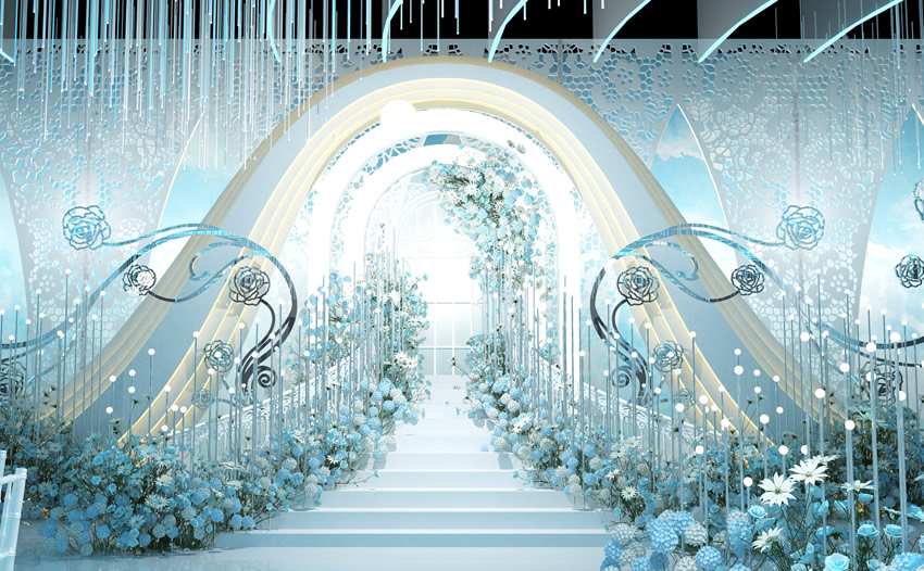 巩留釡香烙馍村水晶厅效果展示